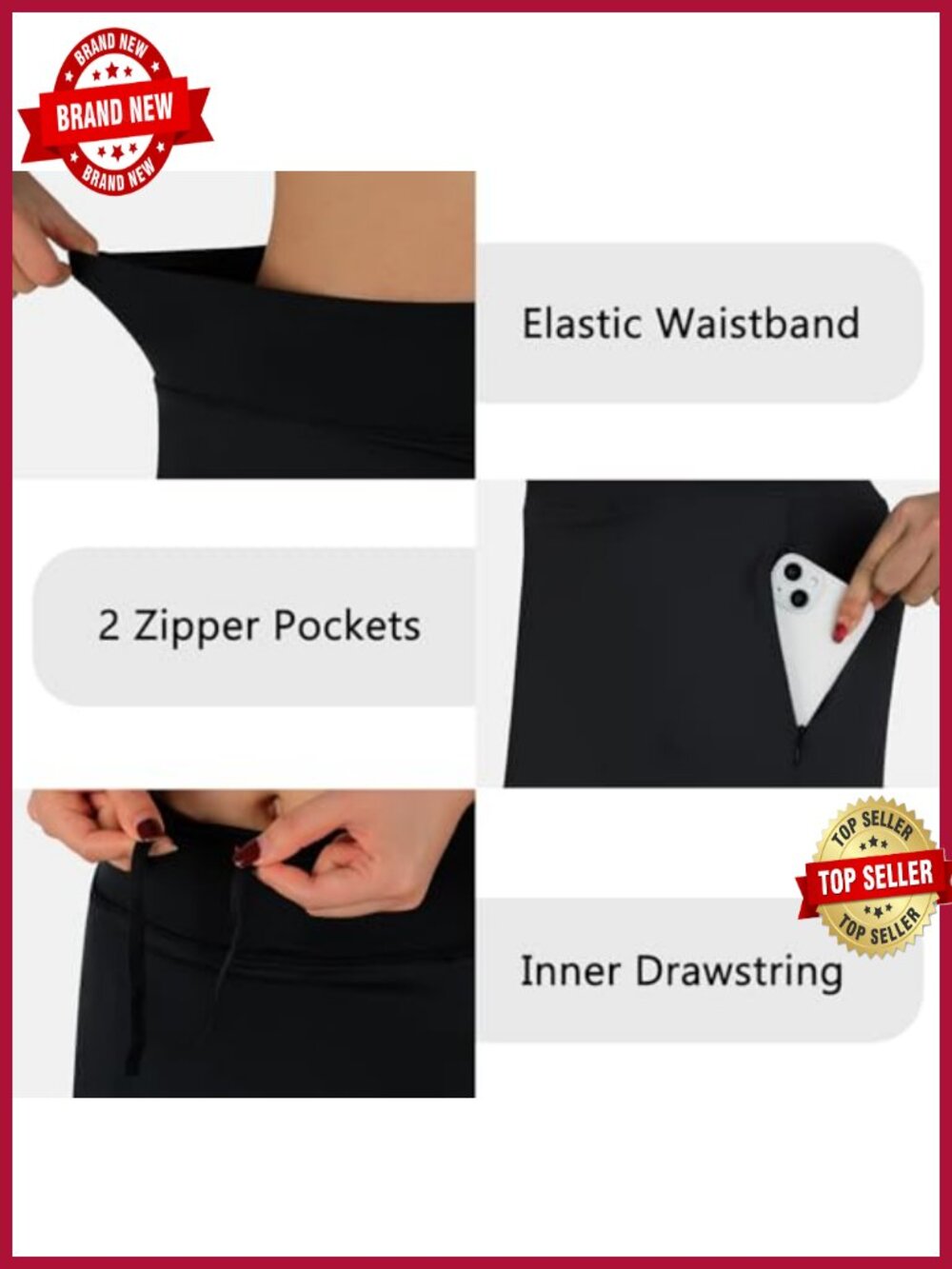 Women's Midi Length Athletic Skirt with Pockets UPF50+ - Picture 2 of 2